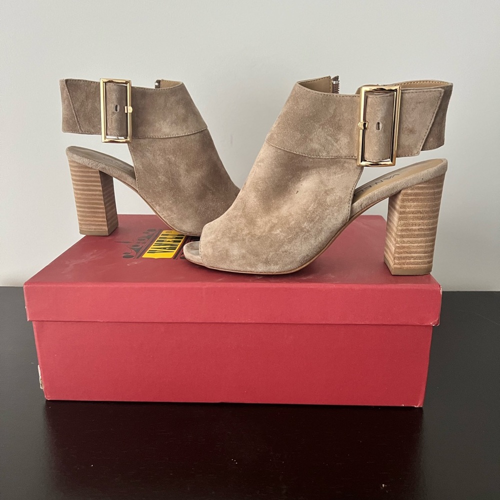 Vaneli Suede Ankle Booties